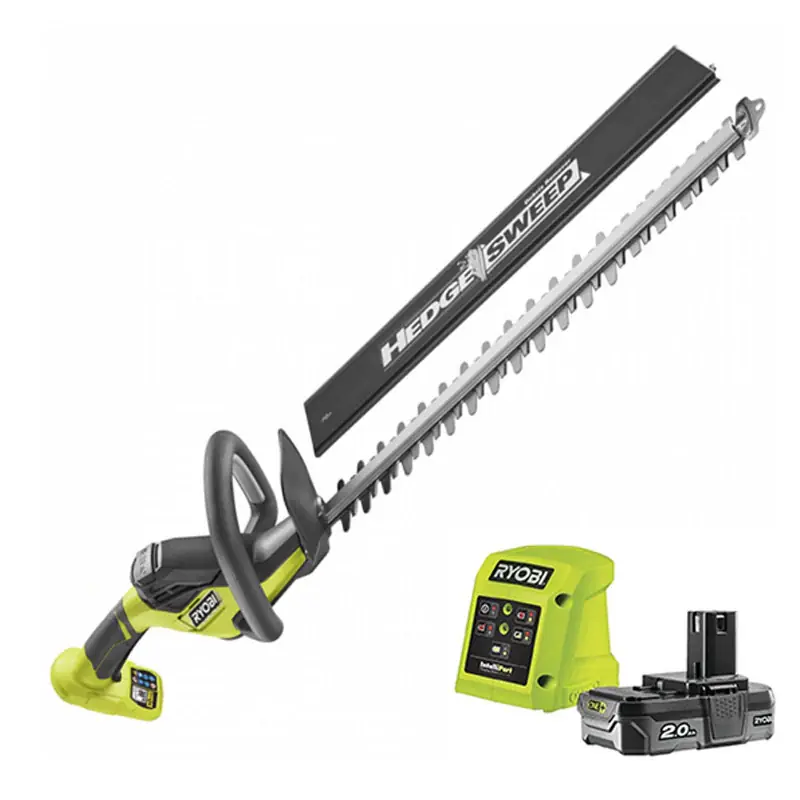 Taille-haies LINEA RYOBI RY18HT45A-120 18V lames 45cm HedgeSweep™ avec 1x2Ah et chargeur 1,5A Prix Promo