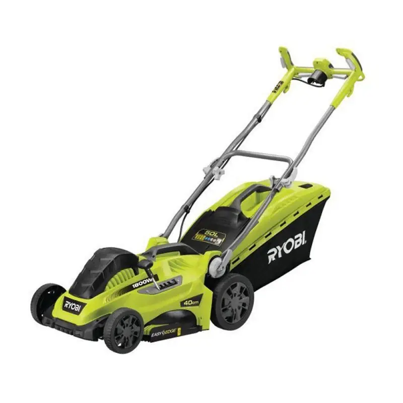 Acheter En Ligne Tondeuse 1800 W RYOBI RLM18E40H – Ø coupe 40 cm – ramassage et mulching – double poignée Vertebrae™