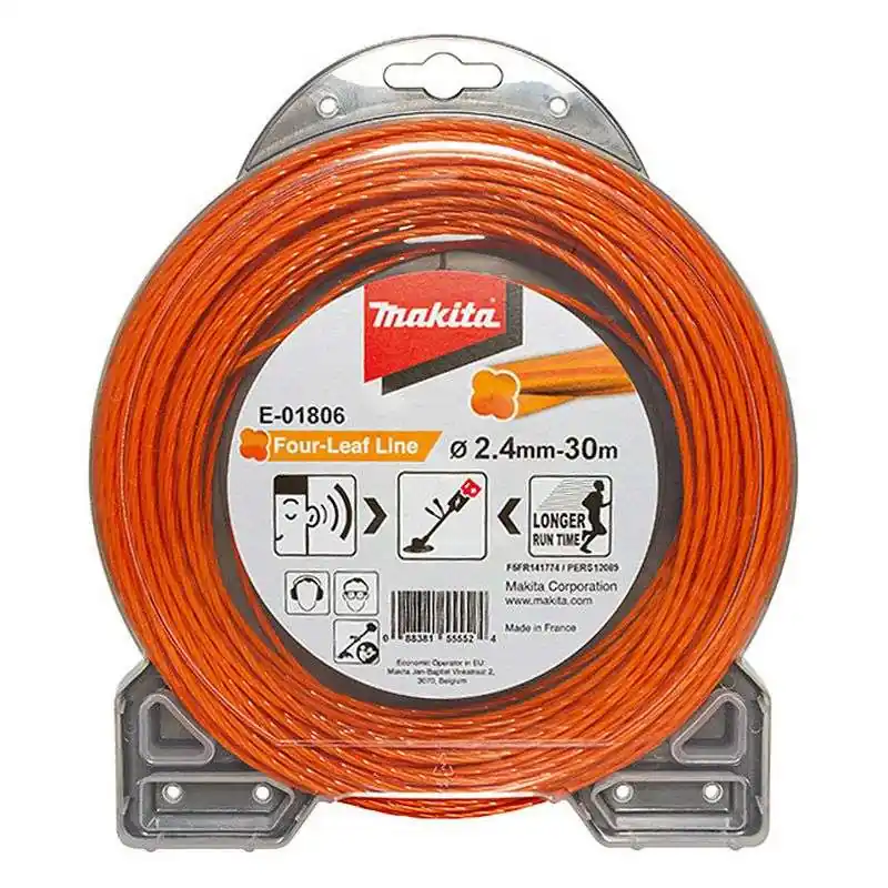 Fil de coupe hélicoïdal MAKITA MAKITA E-01806 pour débroussailleuse Ø2,4mm 30m Usine Directe