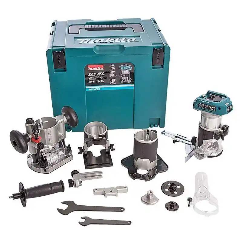Expédié Aujourd&rsquo;hui Affleureuse MAKITA DRT50ZJX3 – 18V – Ø 6mm avec kit d‘accessoires