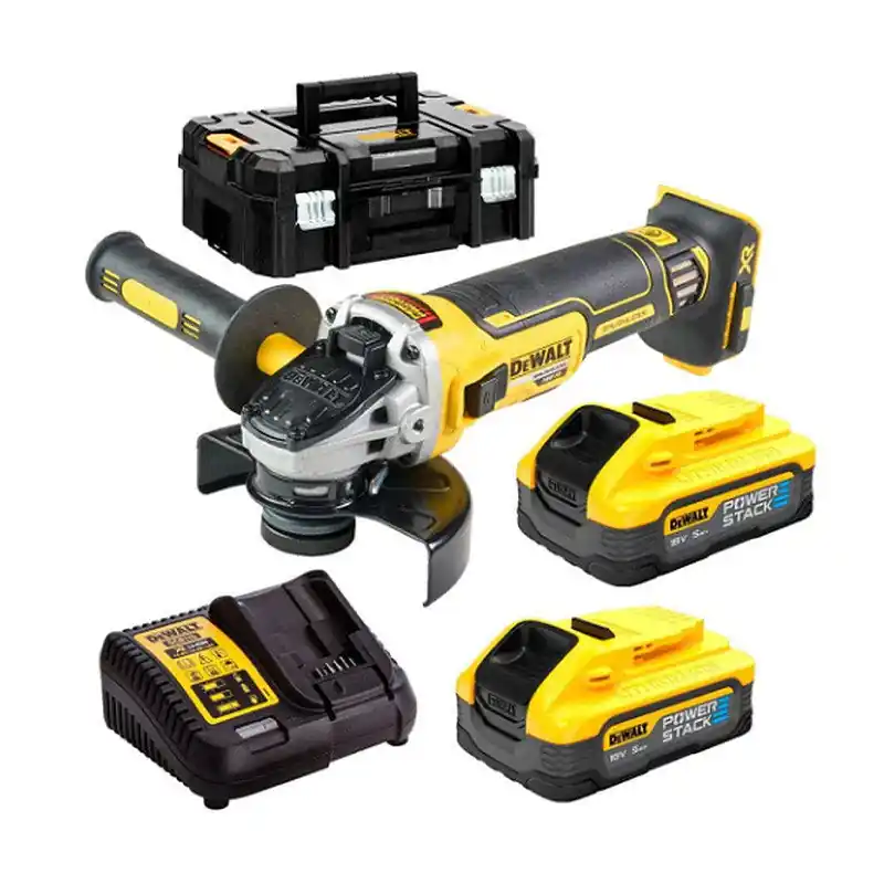 Produit De Marque Meuleuse Ø125mm 18V DEWALT DCG405H2T-QW Brushless avec coffret et 2 batteries 5,0 Ah POWERSTACK