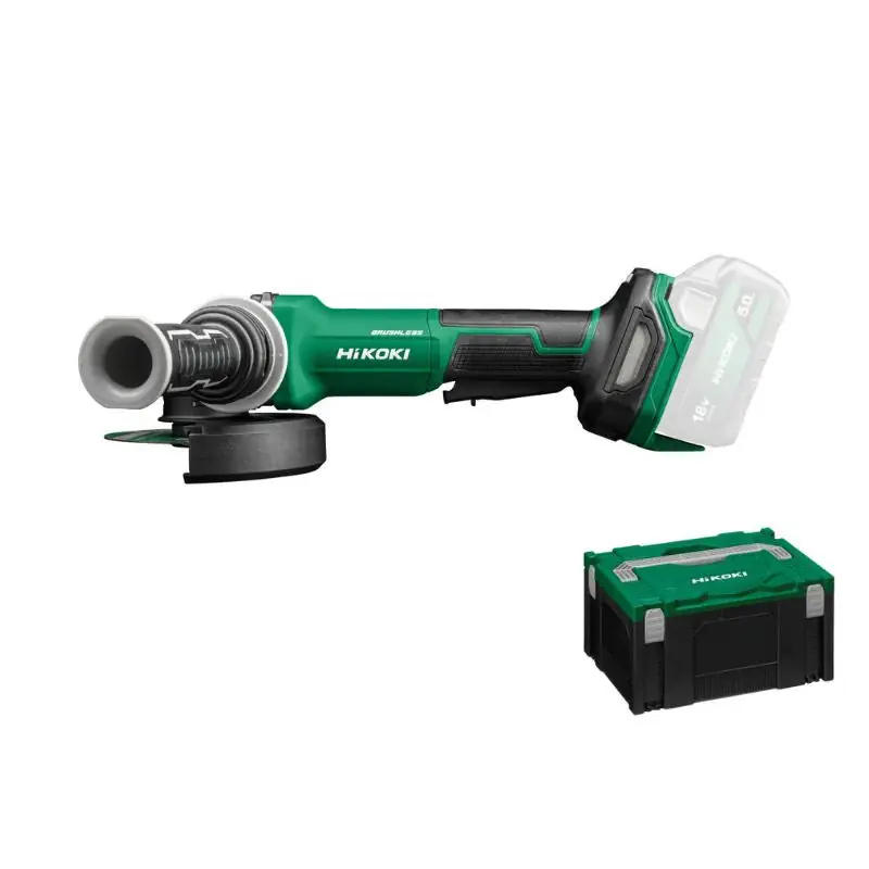 Réduction Meuleuse HIKOKI G1813DVFW2Z Ø125 -18V LI Brushless V. variable Homme Mort Frein sans batterie ni chargeur
