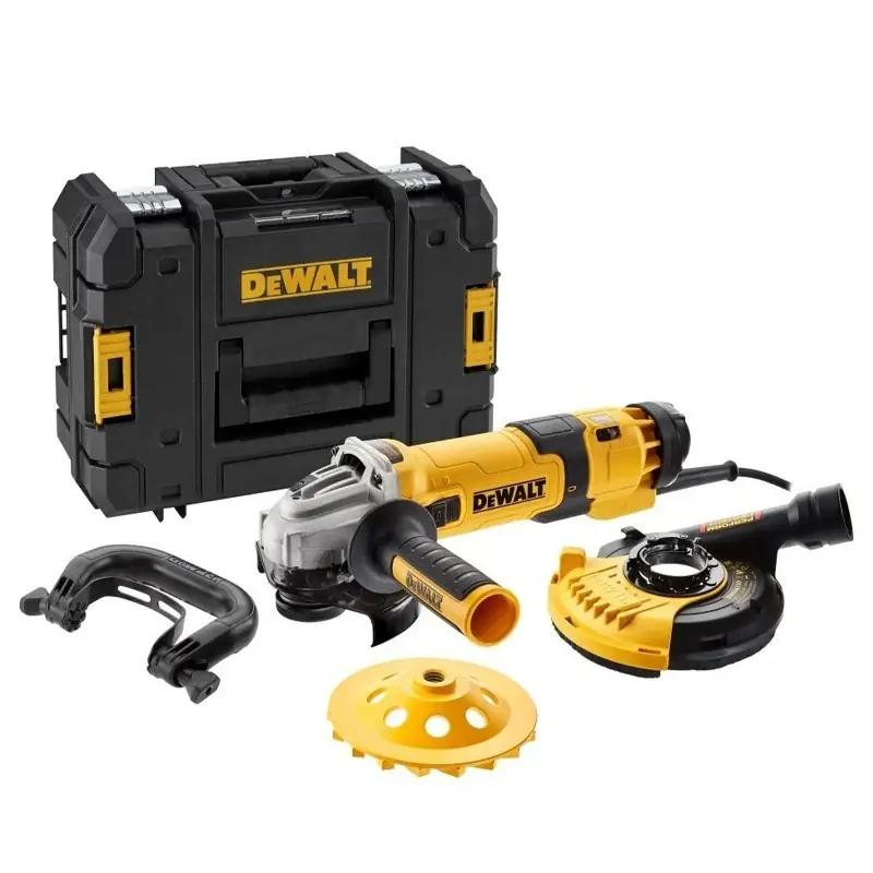 Offre Exclusive Meuleuse 125 mm 1500W – vitesse variable DEWALT DWE4257KT-QS avec kit de surfaçage