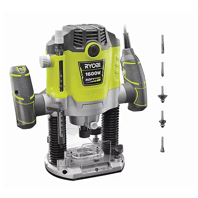Achat Immédiat Défonceuse RYOBI RRT1600-K 1600W – 10 000-26 000 tr/min en coffret