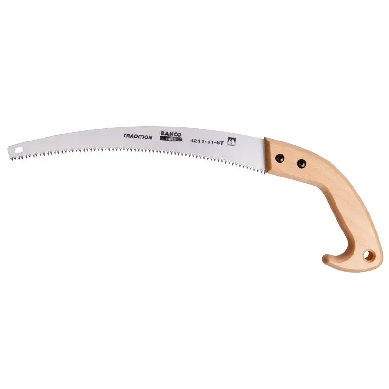 Scie arboricole courbée BAHCO avec dents meulées trempées 360mm Haute Qualité