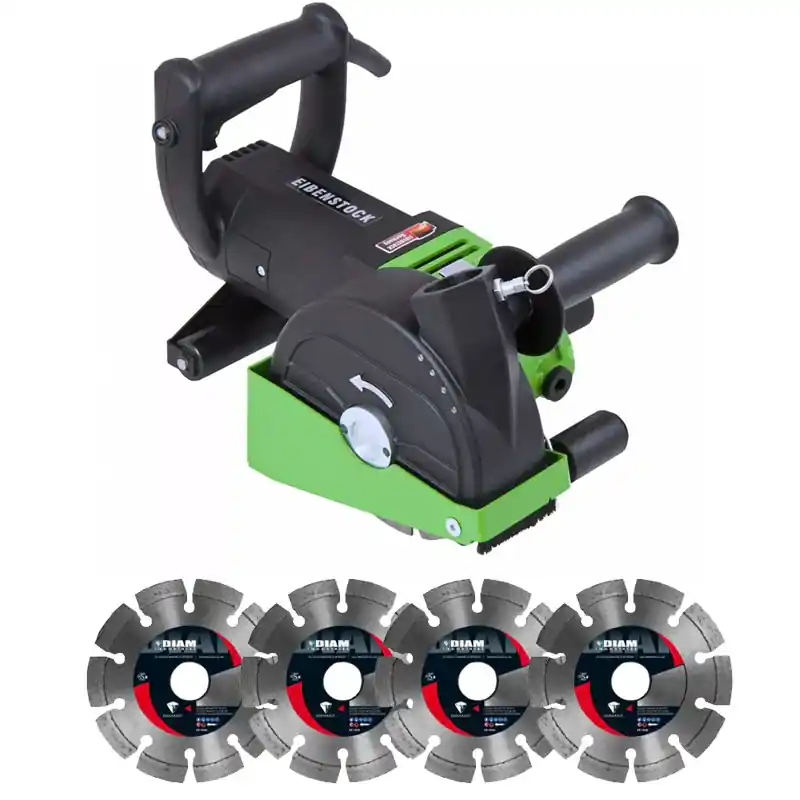 Satisfait Ou Remboursé Rainureuse EIBENSTOCK EMF150.1 + KIT + 4 disques Diamant Ø﻿150/22,3