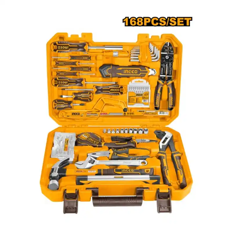 Mallette de 168 outils à main et chevilles et vis - INGCO - HKTHP21681 Meilleur Choix