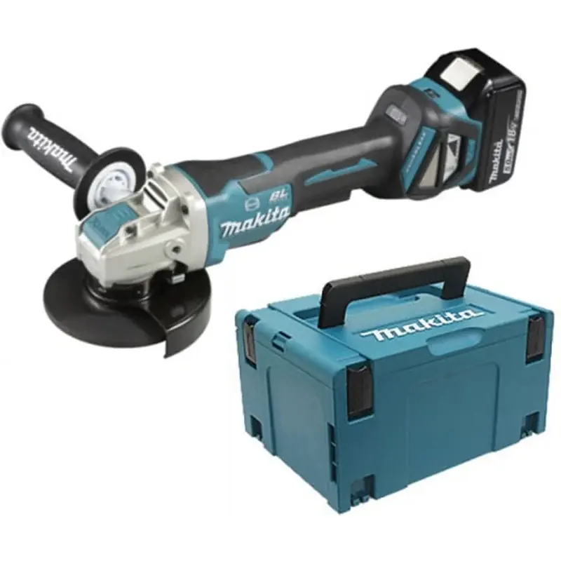 Remise Meuleuse Ø 125 mm 2x5Ah 18V LXT ®MAKITA DGA519RTJ1 en MAKPAC + X-Lock