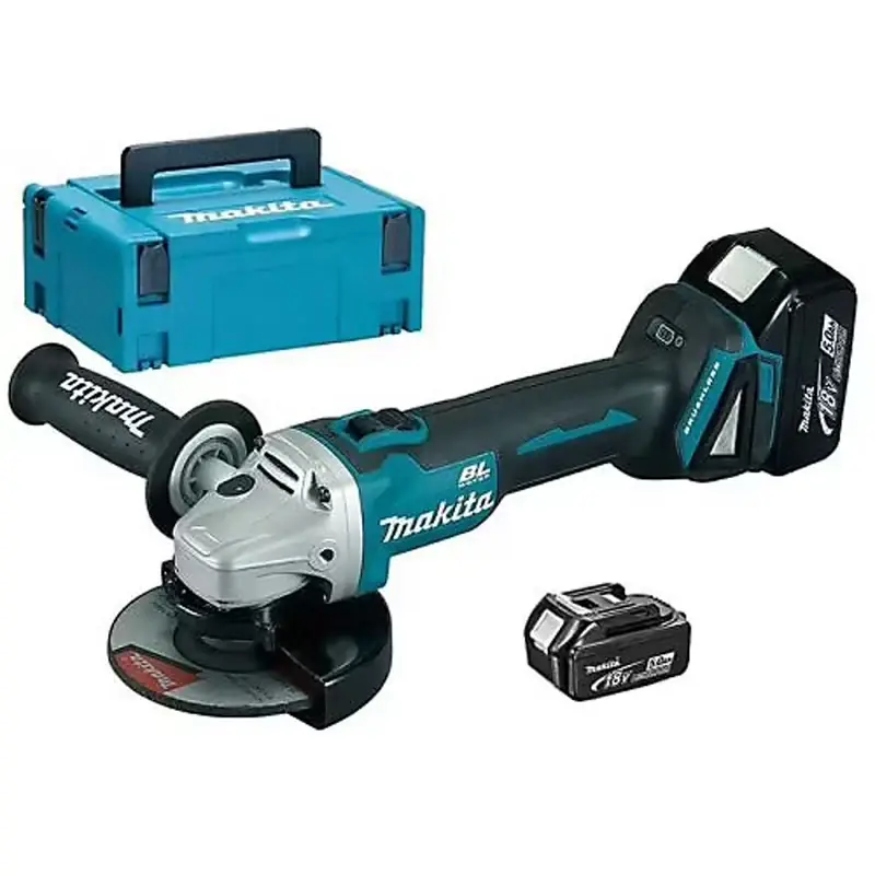 Meuleuse Ø 125 mm 2x5Ah 18V MAKITA DGA504RTJ en MAKPAC Prix Réduit