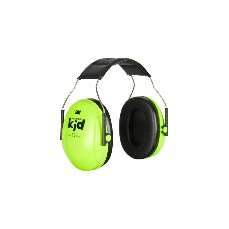 Casque anti-bruit 3M Peltor modèle enfant vert néon Petit Prix