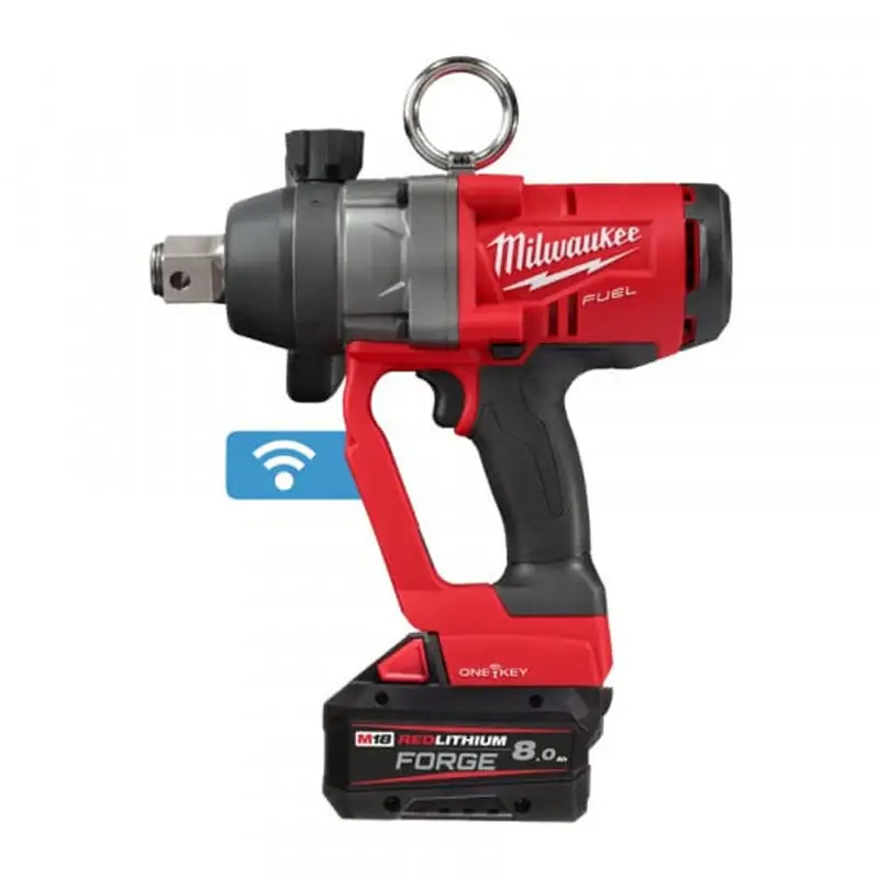 Boulonneuse à chocs MILWAUKEE M18 ONEFHIWF1-802X avec 2 batteries Forge 8Ah et chargeur M12-18 FC Must-Have