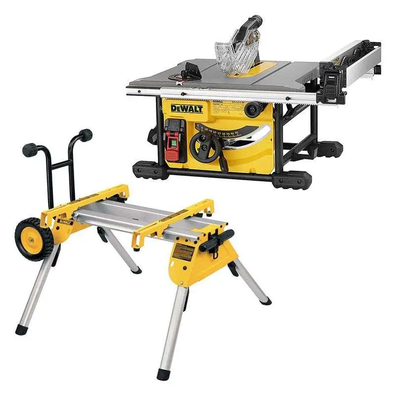 Scie sur table Ø210mm 1850W DEWALT DWE7485RS-QS avec piètement à roulettes DE7400 Prix Bas