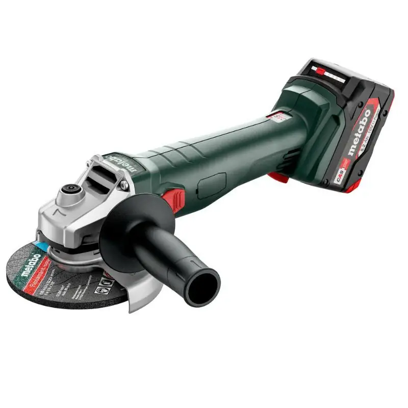Prix Promo Meuleuse METABO 125 mm 18 V- W 18 L 9-125 Quick – 2 x 5,2 Ah Li-Power, ASC 55, coffret metaBOX
