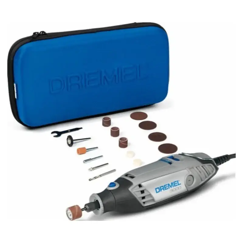 Remise Outil Rotatif Multifonction DREMEL F0133000JA 130W avec 15 Accessoires, 10 000-33 000 tr/min
