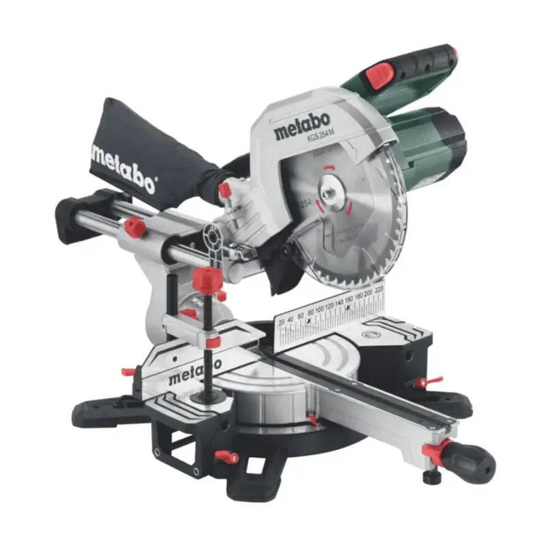 Scie à onglet radiale METABO KGS 254 M – 613254000 – 1450 Watts – 254mm 47° Offre Du Jour