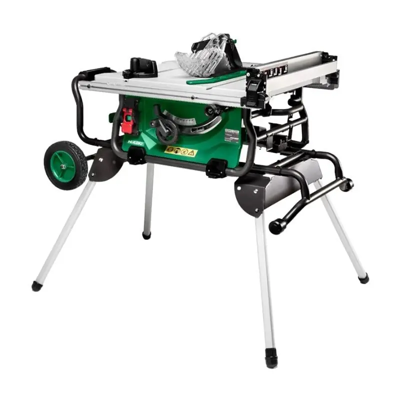 Nouvel Arrivage Scie sur table 254 mm HIKOKI C10RJWAZ 1500W avec support rabattable