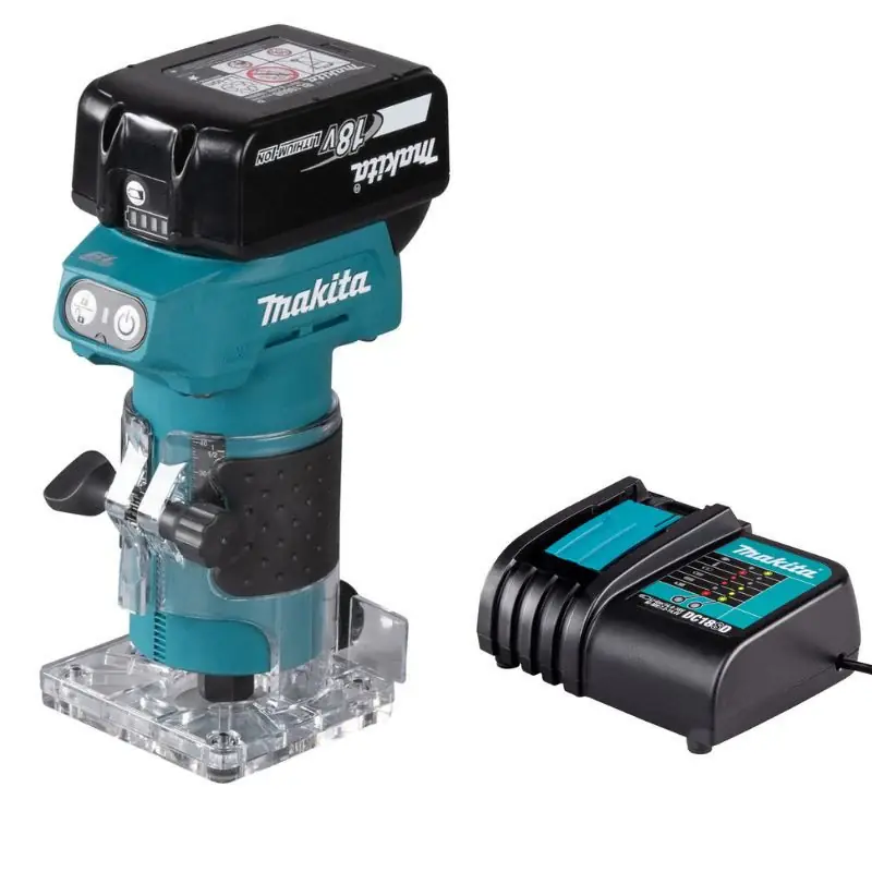 Affleureuse Ø 6 mm 1x3Ah 18V LXT ® MAKITA DRT52SF en coffret Super Prix