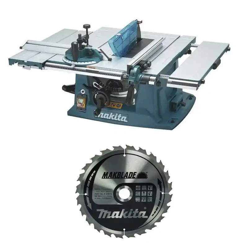Pack scie sur table MLT100N MAKITA + lame bois carbure B-33679 Réduction