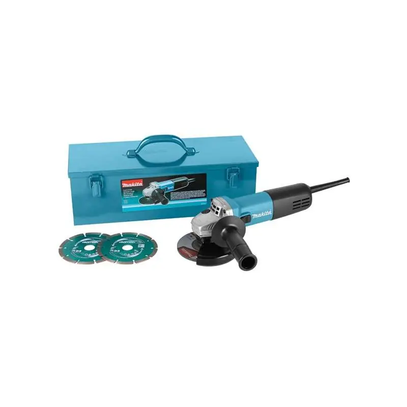 Dernier Modèle Meuleuse d‘angle MAKITA 9558HNRGK3 – 125 mm + 2 Disques Diamant