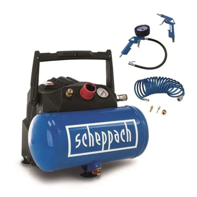 Promotion Compresseur SCHEPPACH HC06 6L avec set d‘accessoires