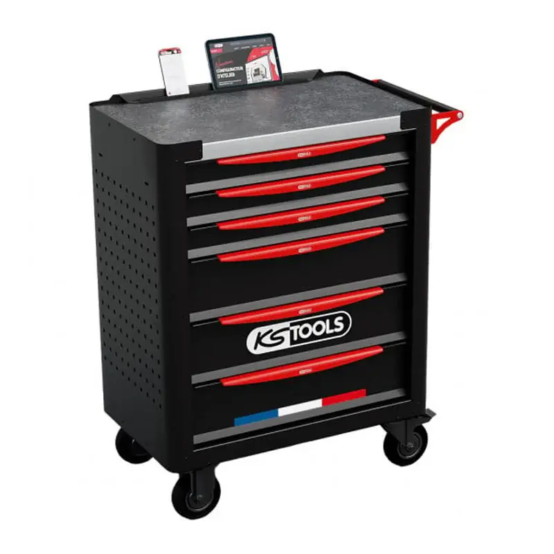 Servante d‘atelier 6 tiroirs fabriquée en France équipée de 364 outils - KS TOOLS - 824.6364F Affaire À Saisir