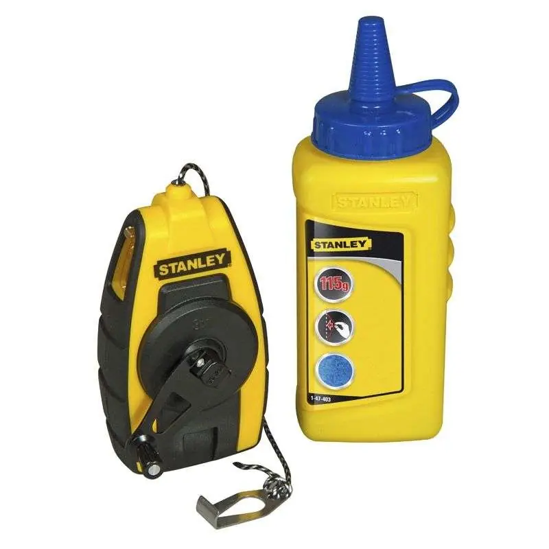 Kit cordeau traceur compact avec poudre STANLEY STHT0-47244 9 m Jusqu&rsquo;à Épuisement Des Stocks