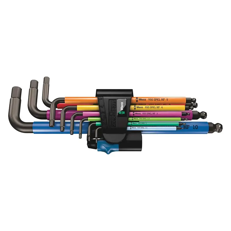 Jeu de clés allen 6 pans 950/9 Hex-Plus Multicolour HF 1, 9 pièces – WERA – 05022210001 Haute Qualité