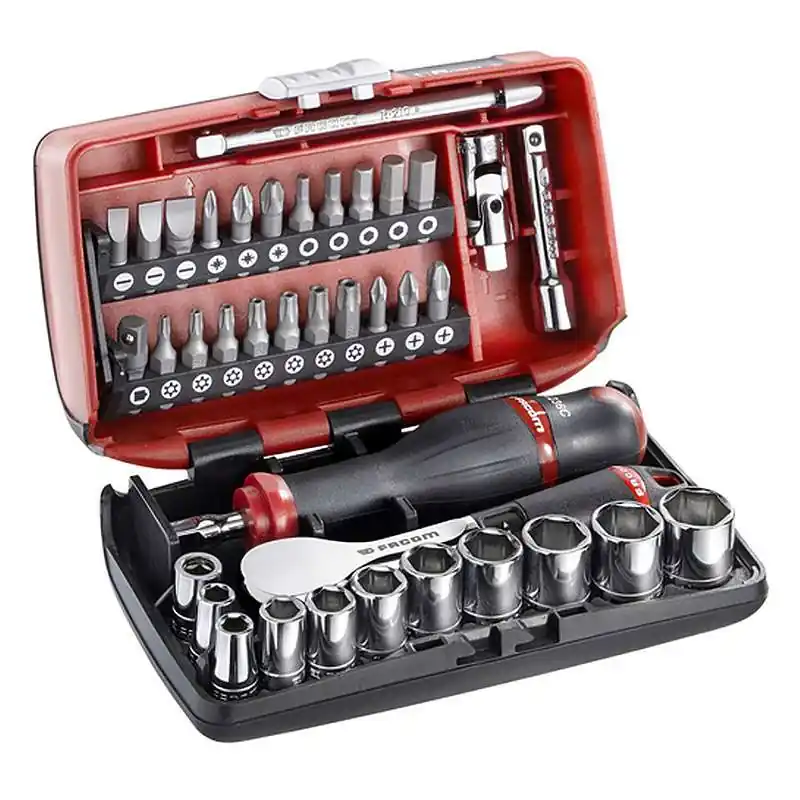 Coffret clé à cliquet HP douilles FACOM R.181NANOPB 1/4‘‘ Réduction