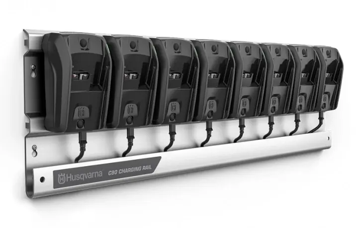 Prix Bas Husqvarna C80 Rail chargeur de batterie