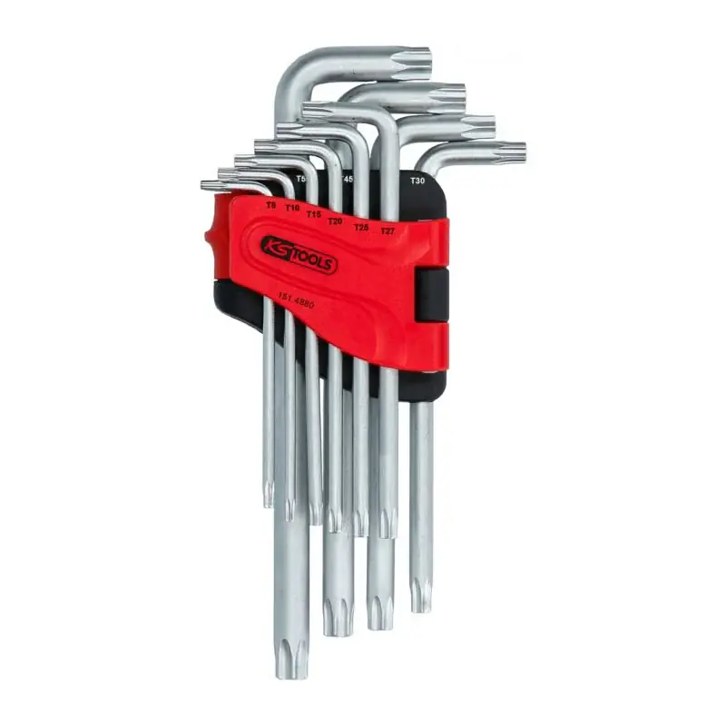 Bon Marché Jeu de 10 clés mâles longues TORX, T8 à T50 – KS TOOLS – 151.4880