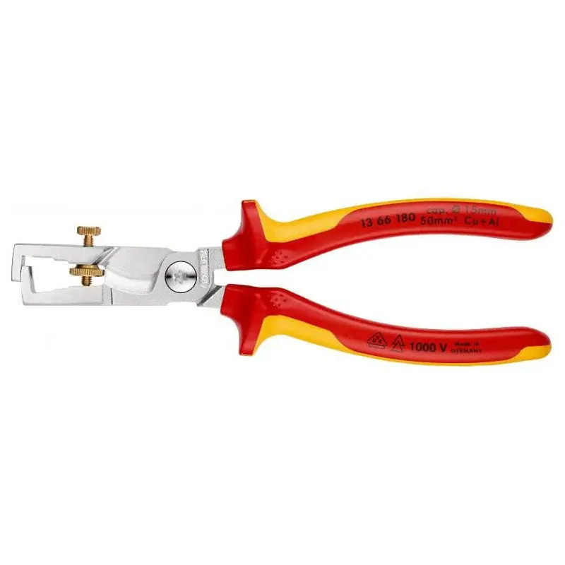 Offre Limitée Pince à dénuder et coupe-câbles KNIPEX 13 66 180 StriX 180mm