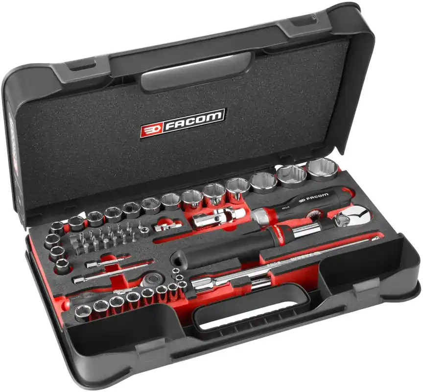 Dernière Chance Coffret de serrage et vissage OGV Grip 1/4‘‘ et 1/2‘‘ – FACOM RS.GRPPB