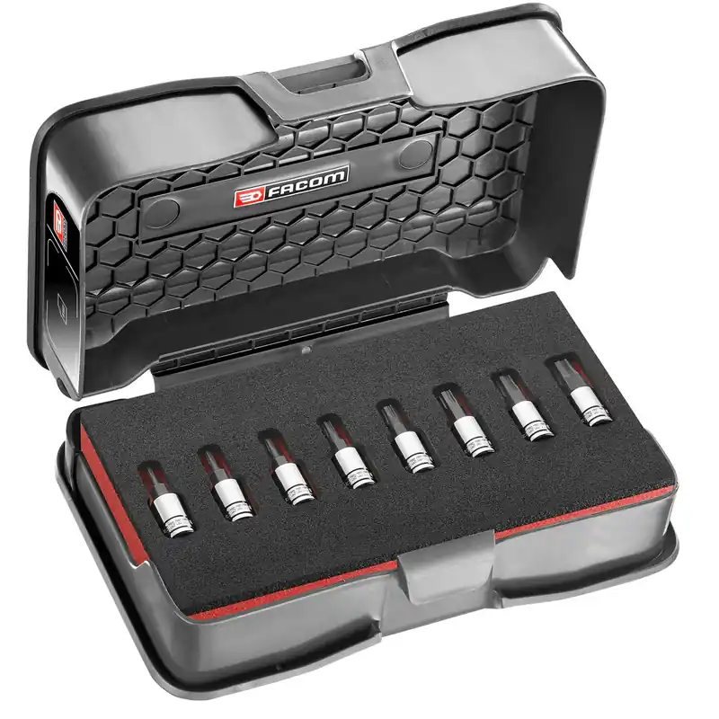 Jeu de 8 douilles à embout 1/4‘‘ 6 pans OGV Grip – FACOM RTM.J8MGRPPB Nouvel Arrivage
