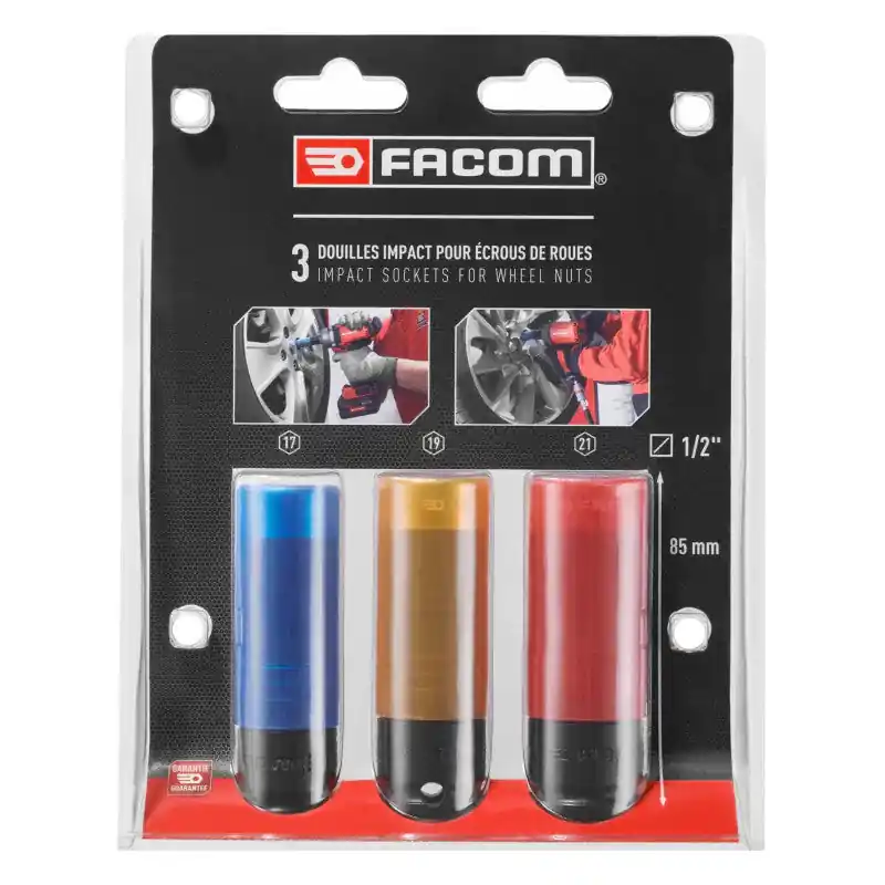 Jeu de 3 douilles longues FACOM NSI.3LPB pour clés à chocs 1/2&Prime; Offre Limitée