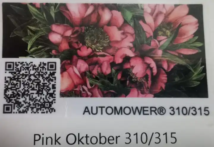 Sticker pour Automower 310/315- Pink Oktober Nouvel Arrivage