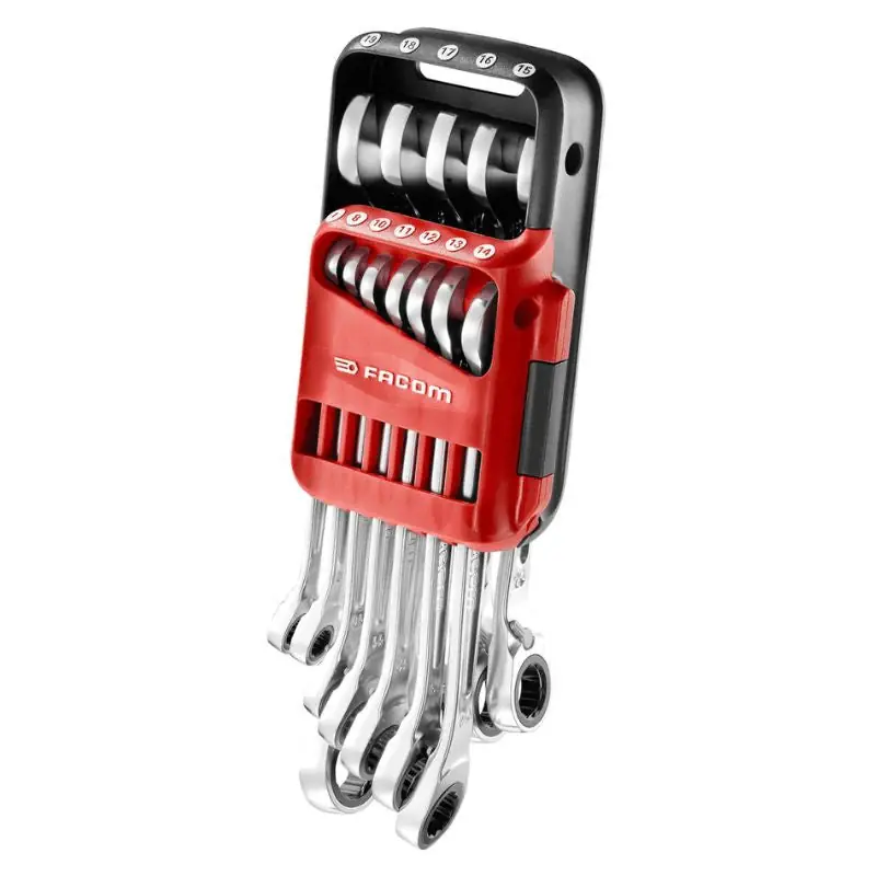 Jeu de 12 clés mixtes à cliquet FACOM 467B.JP12PB – étui pocket – 7 à 19mm Offre Exclusive