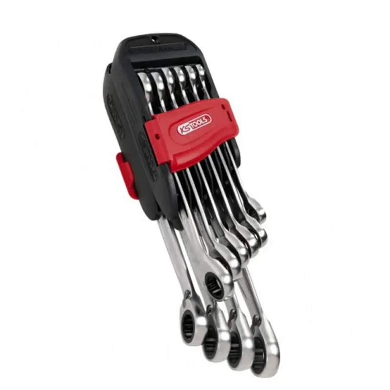 Jeu de 10 clés mixtes métriques sur support, 8 à 19 mm – KS TOOLS – 922.0050 Dernier Modèle