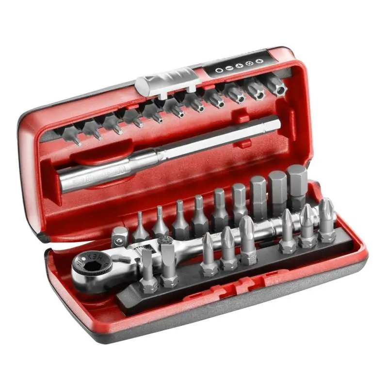 Coffret d‘embouts de vissage 1/4‘‘ avec clé à cliquet FACOM R.180J31PB (31 pièces) Expédition Rapide