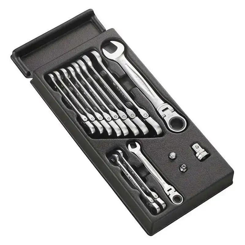 Module de 12 clés mixtes à cliquet articulées FACOM MOD.467BFJ12PB Meilleure Vente