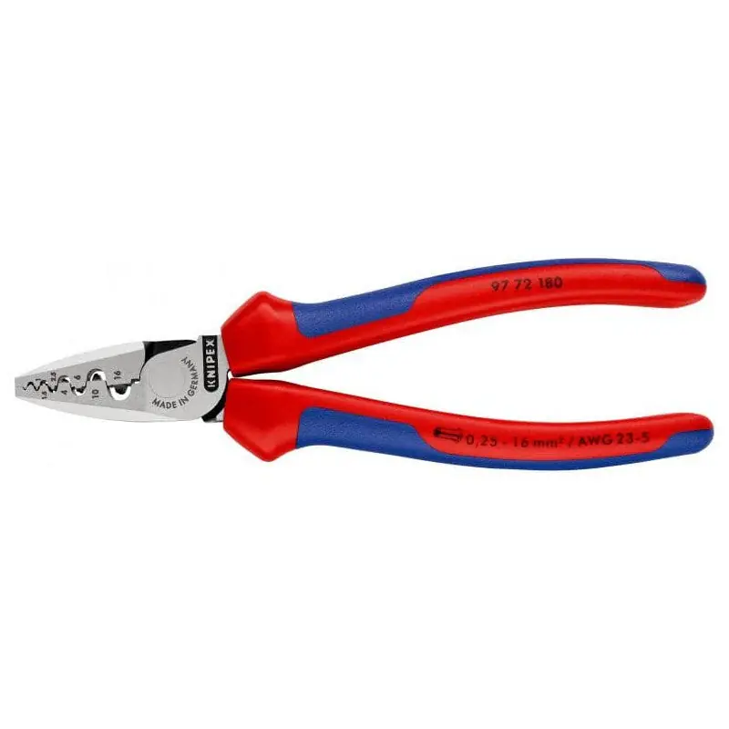 Achetez Aujourd&rsquo;hui Pince à sertir manuelle KNIPEX 97 72 180 180mm