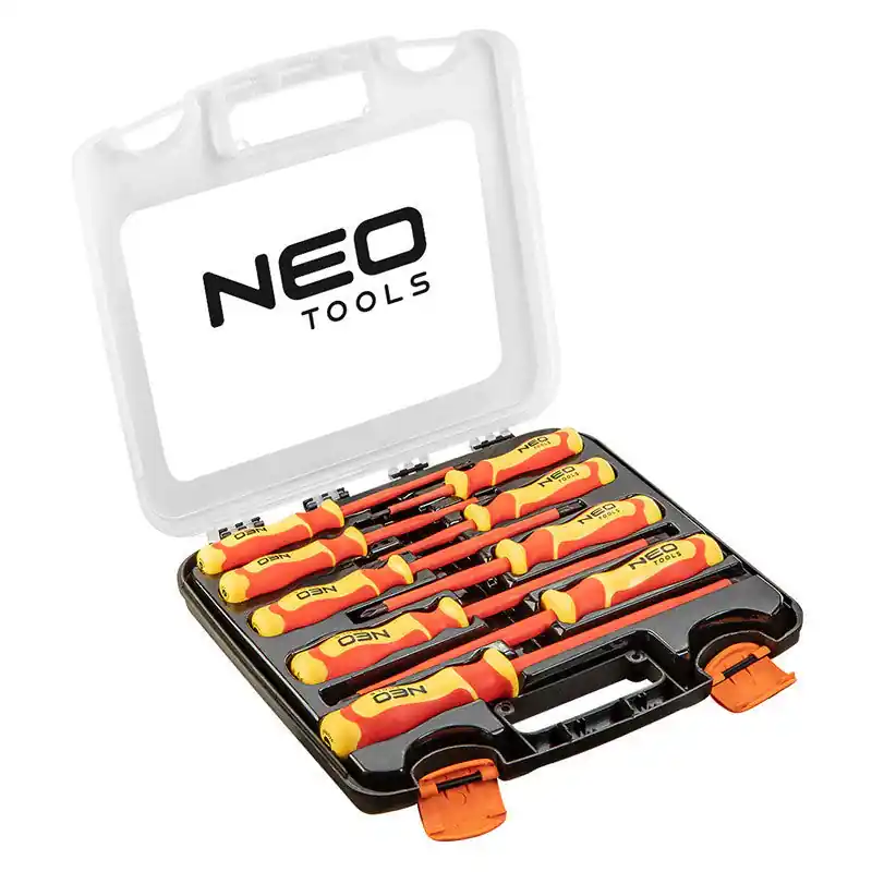 Quantité Limitée Jeu de 9 tournevis isolés NEO TOOLS 04-142 1000V spécial électricien