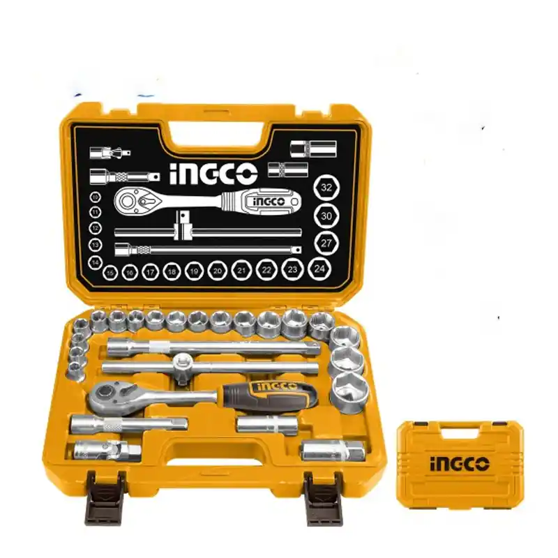 Réduction Mallette Clé à cliquet 1/2&Prime; 25 pièces en acier CR-V – INGCO – HKTS12251