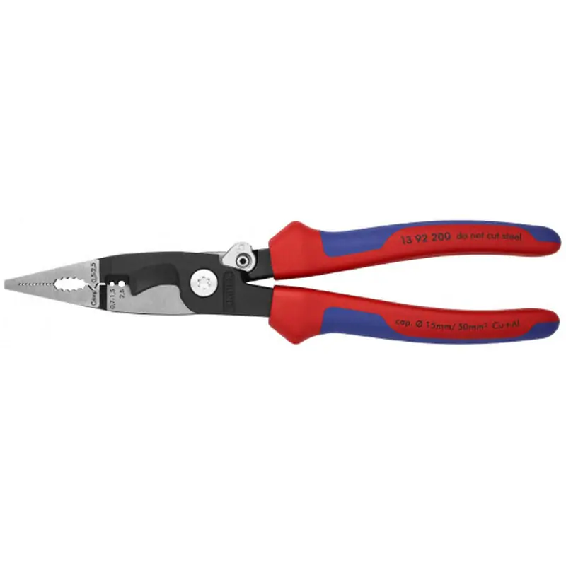 Meilleur Prix Pince multifonctions 6 outils en 1 – 200mm – Bi-matière – Loquet de fermeture KNIPEX – 1392200