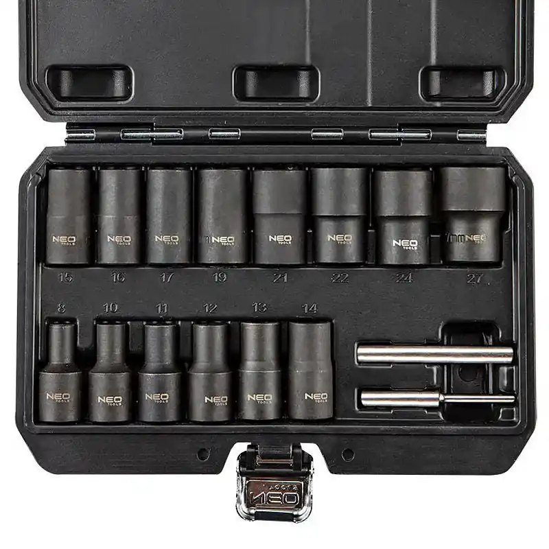Coffret de douilles 1/2&Prime; NEO TOOLS 11-920 pour écrous endommagés (16 pièces) Offre Du Jour
