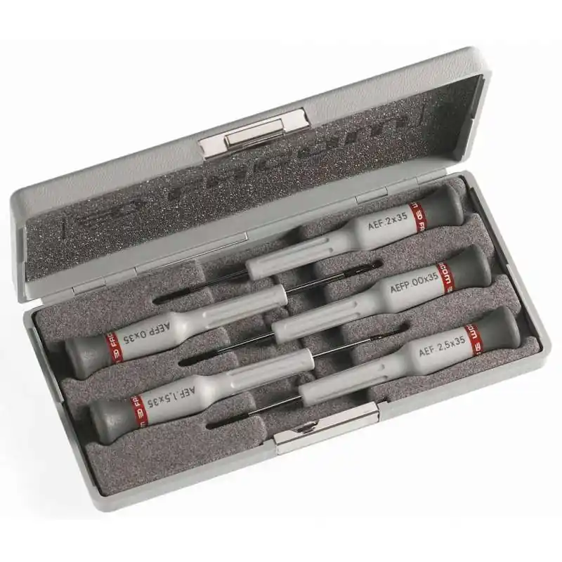 Seulement Aujourd&rsquo;hui Coffret de 5 tournevis de précision Microtech FACOM AEF.J1PB (4 plats + 1 cruciforme)
