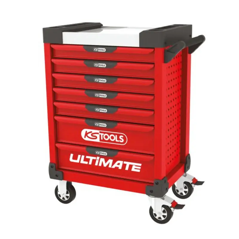 Offre Limitée Servante ULTIMATE rouge, 7 tiroirs - KS TOOLS - 809.0007