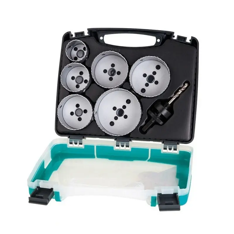 Nouvelle Collection Coffret électricité 6 trépans WOLFCRAFT 5423000 Ø40 à 86 mm