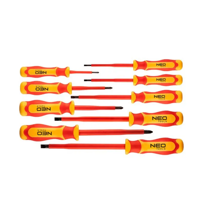 Prix Promo Jeu de tournevis 1000V, 9 pcs – NEO TOOLS – 04-143