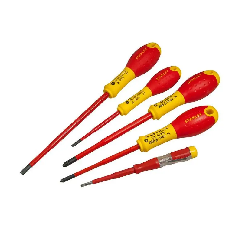Prix Promo Jeu de 5 tournevis SLIM isolés 1000V electricien STANLEY XTHT0-62692 + testeur