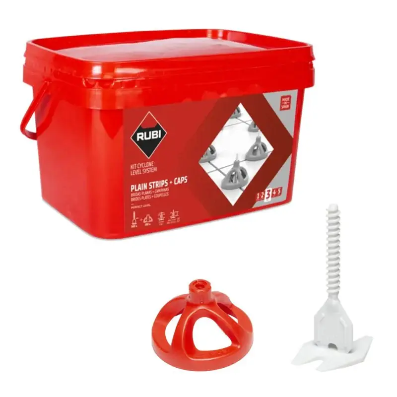 Kit de nivellement cyclone l.s. 1,5 mm. (100 c+300 b) – RUBI – 35964 Commander Vite